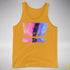 Distressed Omnisexual Pride Exclamation Points Premium Tank Top - Gold